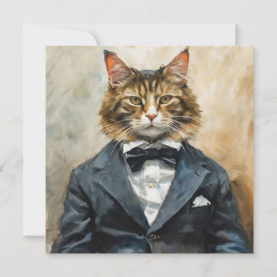 Invitation Chat en costume