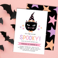 Chat en sorcière noire mignonne Pastel Halloween A