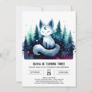 Invitation Chat enchanté mignon Anniversaire