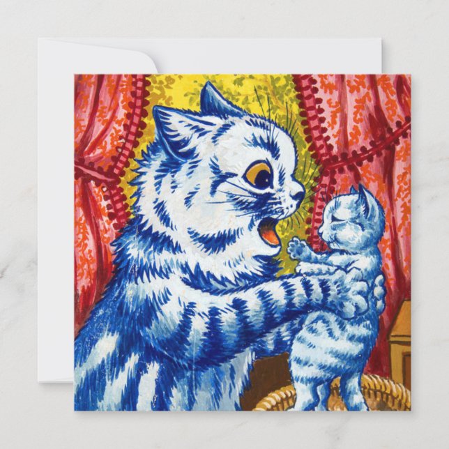 Invitation Chat et ses chatons (Devant)