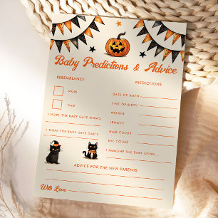 Invitation Chat noir Halloween Baby Predictions & Conseils Ca