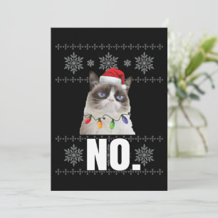 Invitation Chat Non Grumpy Xmas Chats Pas De Vilains Cadeaux