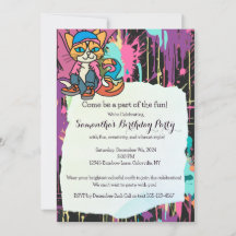 Chat Rétro de Rue, Casquette et Baskets| Drôle