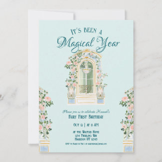 Invitation Château de Princesse de Conte de Fées pour un Prem