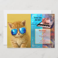 Chaton cool en lunettes de soleil