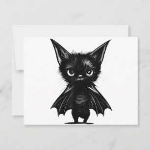 Invitation Chaton Noir Grumpy Halloween En Costume De Chat