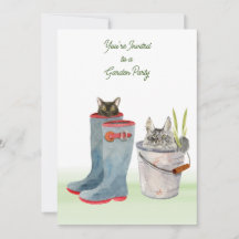 Chats mignons à la Garden Party