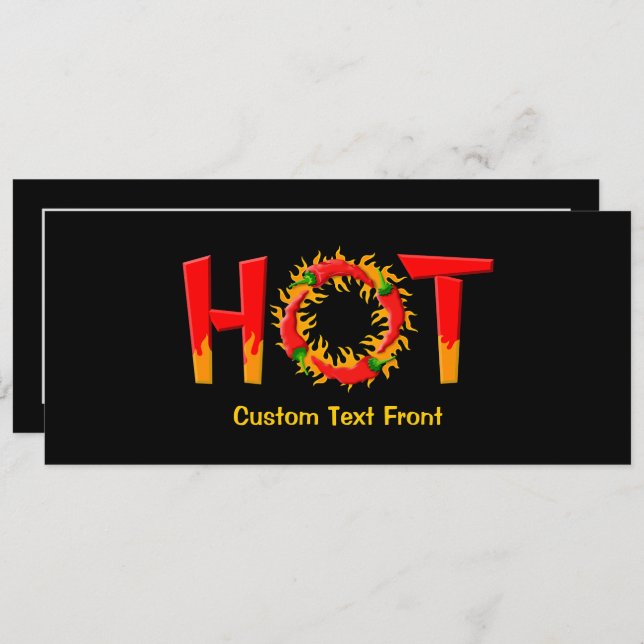 INVITATION CHAUD (Devant / Derrière)