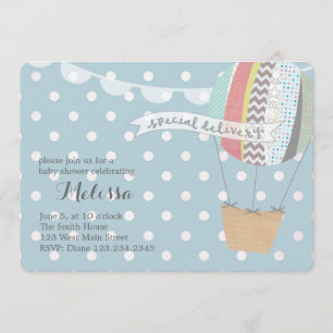 Invitation chaude de ballon à air