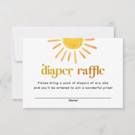 Invitation Chauffage de Baby shower solaire