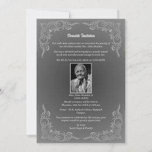 Invitation Chaussure Sandesh Hindu Shraddh