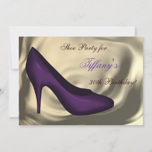 Invitation Chaussures à talon élevé fête d'anniversaire