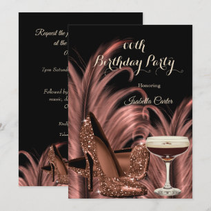 Invitation Chaussures à talons Exotiques Espresso Martini pou