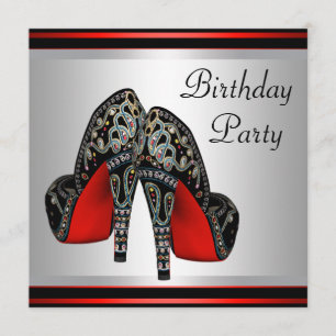 Invitation Chaussures à talons hauts rouges Chaussure rouge n