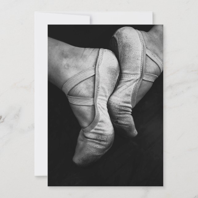 Invitation Chaussures Ballerina (Devant)