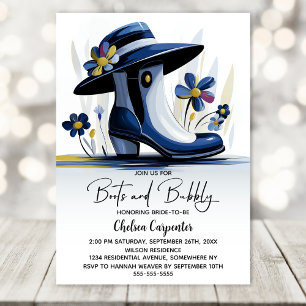 Invitation Chaussures Bleues et Réception de Mariage Pétillan