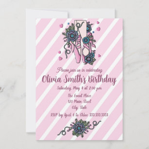 Invitation Chaussures de ballet