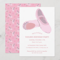 Chaussures de Ballet Rose sur Blanc Personnalisé A