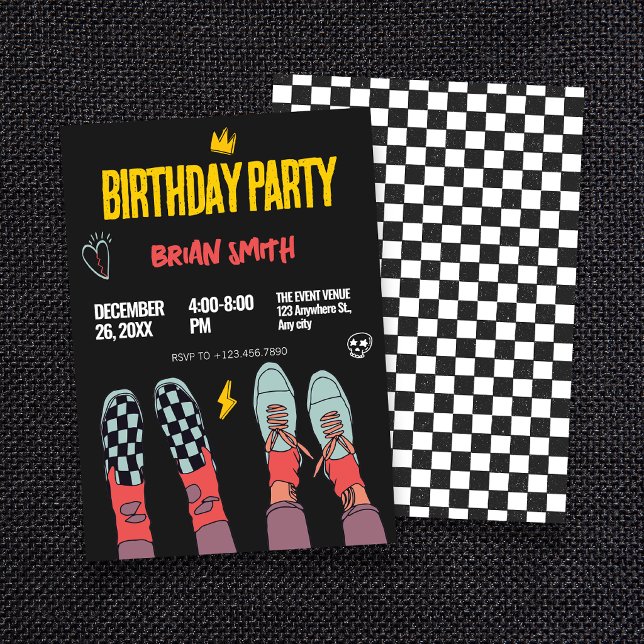 Invitation Chaussures de mode pour adolescents  (Créateur téléchargé)