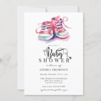 Chaussures pour bébés | Baby shower rose fille