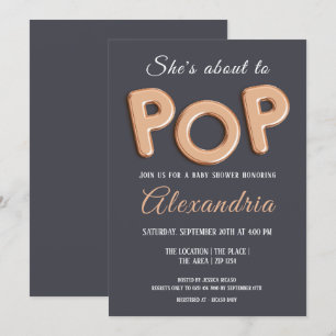 Invitation Chaussures Sur Le Point De Pop Baby shower Unisex