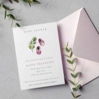 Chaussures vert rose mignonne Baby shower Foliage