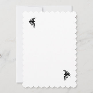 Invitation Chauves-souris vampires gothiques