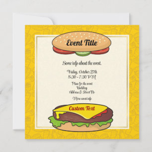 Invitation Cheeseburger