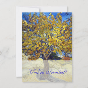 Invitation Chef-d'œuvre d'art du mûrier de Van Gogh