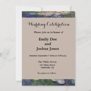 Invitation Chefs-d'œuvre de Nymphéas de Monet