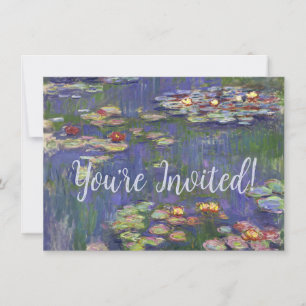 Invitation Chefs-d'œuvre de peintures de Nymphéas de Monet
