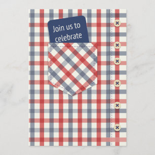 Invitation Chemise à Carreaux