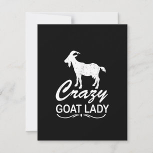 Invitation Chemise de Dame de Chèvre Folle Chèvre, Cadeau d'É