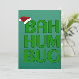 Invitation Chemise de Noël Bah Humbug Art-Xmas Humbug Père No