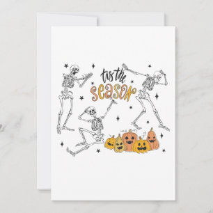 Invitation Chemise d'Halloween rétro, Drôle crâne d'Halloween