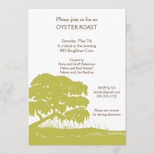 Invitation Chêne avec de la mousse espagnole par la verticale