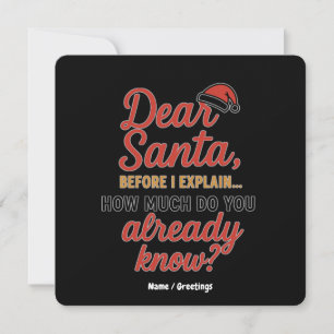 Invitation Cher Père Noël, Avant D'Expliquer La Citation De N