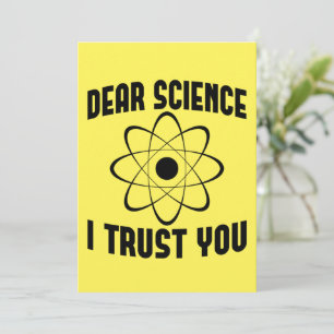 Invitation Cher Science Je Vous Fais Confiance - Professeur d