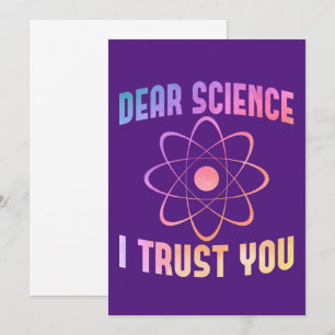 Invitation Cher Science Je Vous Fais Confiance - Science Amus