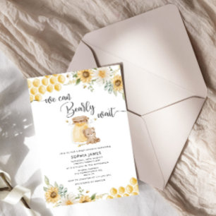 Invitation Chérie on peut attendre baby shower