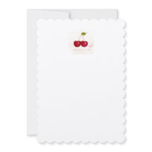 CHERRIES peintes à la main sur papier élégant pape