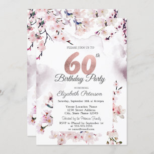Invitation Cherry Blossom 60e anniversaire