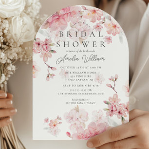 Invitation Cherry Blossom Délice de douche nuptiale Invitatio