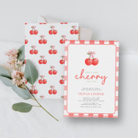 Cherry on Top Coquette Girl Baby shower