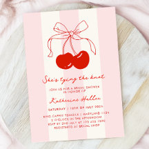 Cherry She's Tying the Knot Fête des mariées