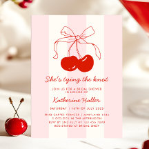 Cherry She's Tying the Knot Fête des mariées