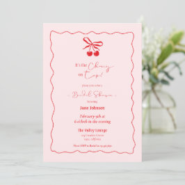 Invitation Cherry sur le sommet de la douche nuptiale Invitat