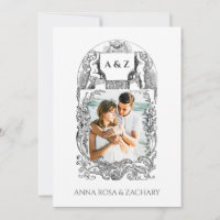 *~* Cherub Victorian QR PHOTO AR6 RSVP Mariage