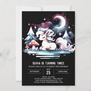Invitation Cheval adorable Whimsy Anniversaire