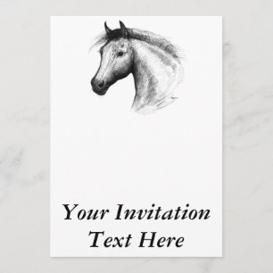 Invitation Cheval : Blanc